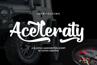 Aceleraty: Elevate Your Campaigns with Handwritten Brush Font