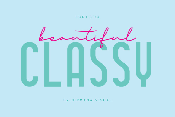 Classy Beautiful Duo: Elevate Your Brand with Elegant Typography