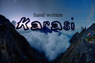 Discover Karasi: A Bold Handwritten Font for Modern Design