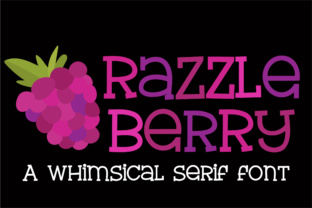 Discover Razzle Berry: A Creative Serif Font for Branding
