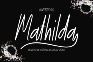 Discover the Elegance of Mathilda Script Font
