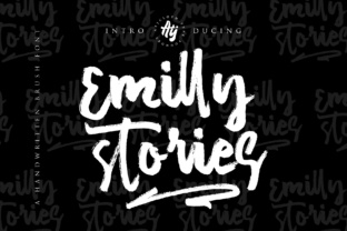 Emilly Stories: A Striking Textured Brush Font for Web Design