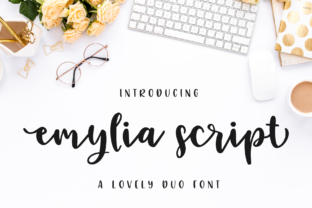 Emylia Script: A Handwritten Font for Elegant Craft Projects
