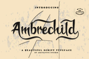 Enhance Your Brand with Ambrechild Script Font
