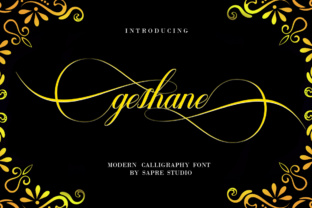 Geshane: An Elegant Script Font for Refined Publications