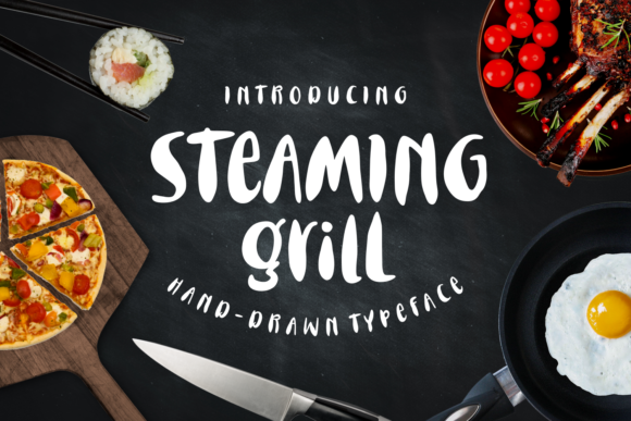 Steaming Grill: A Bold Font for Engaging Campaigns