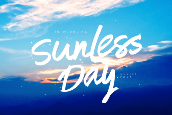 Sunless Day: A Hand-Drawn Brush Font for Creative Web Design