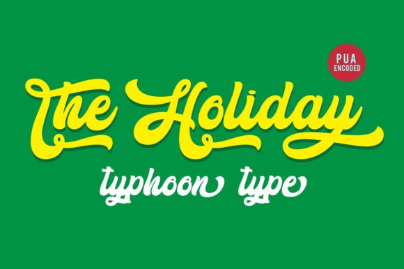 The Holiday: A Bold Script Font for Striking Web Design